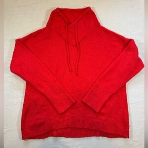 Lou & Gray Cozy Hot Pink Cowl Neck Women's Sweater